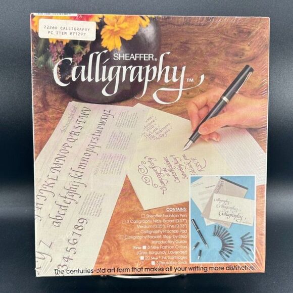 Sheaffer Eaton Calligraphy Box Set, Brand New, Shrink Wrap Intact, Circa 1982 - Picture 1 of 9